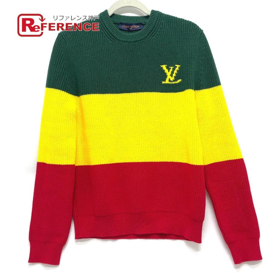 500円引きクーポン ニット お洒落 メンズ 黄緑 ボーダー セーター ニット