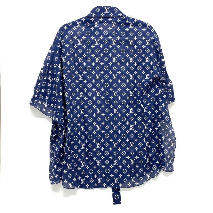 CHANEL】シャネル ブランドロゴ モノグラム シアー シルクブラウス 36