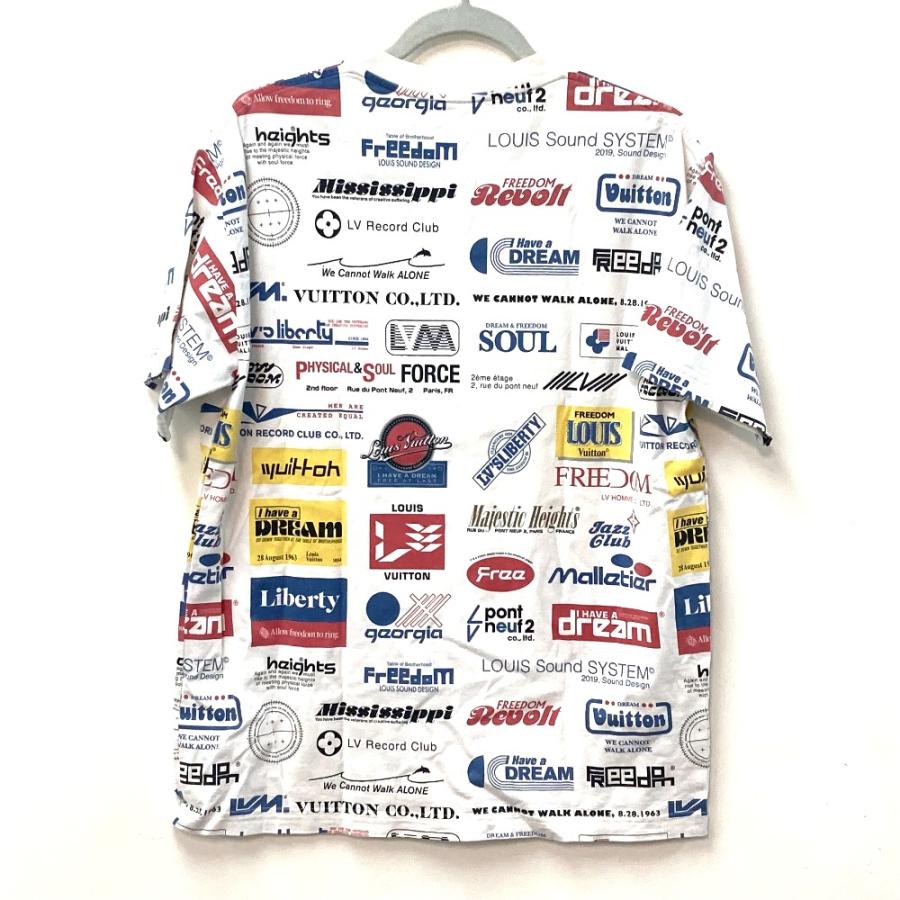 LOUIS VUITTON ルイヴィトン ホワイト Tシャツ 2019年製 LOUIS VUITTON（ルイ・ヴィトン） 19AW ロゴ プリント クルーネック