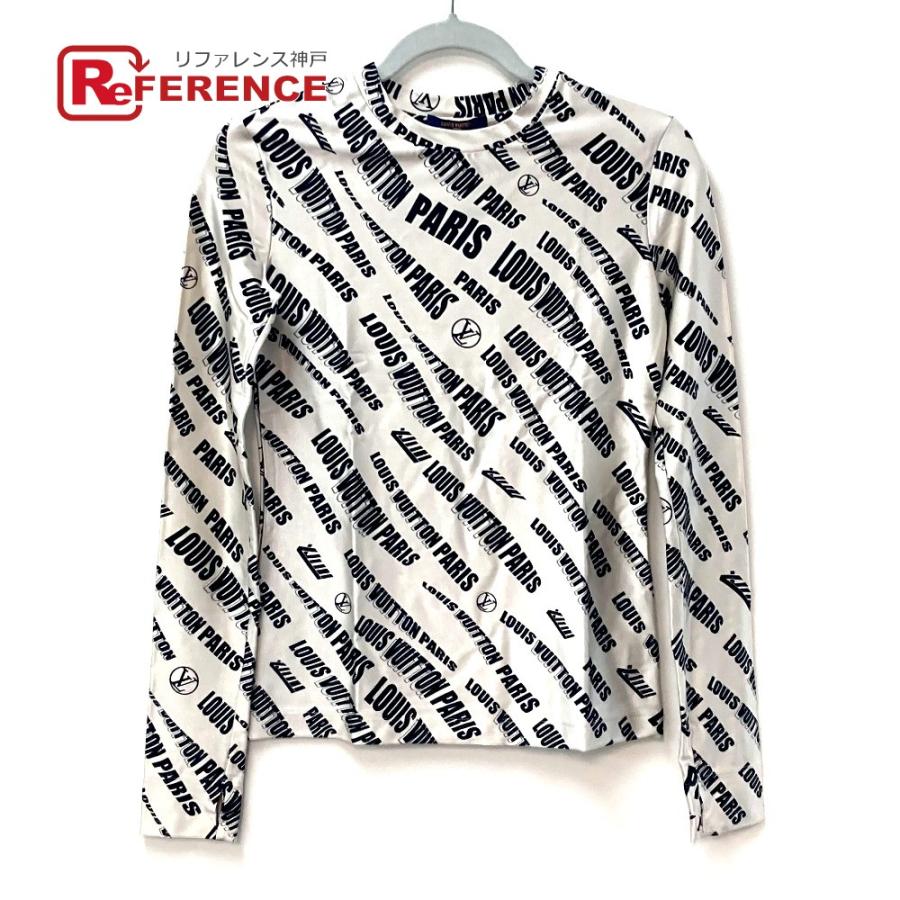 LOUIS VUITTON ルイヴィトン FLTS86  21SS  シグネチャー ロゴ ロングスリーブ 長袖シャツ レーヨン ホワイトベージュ レディース【中古】 | LOUIS VUITTON