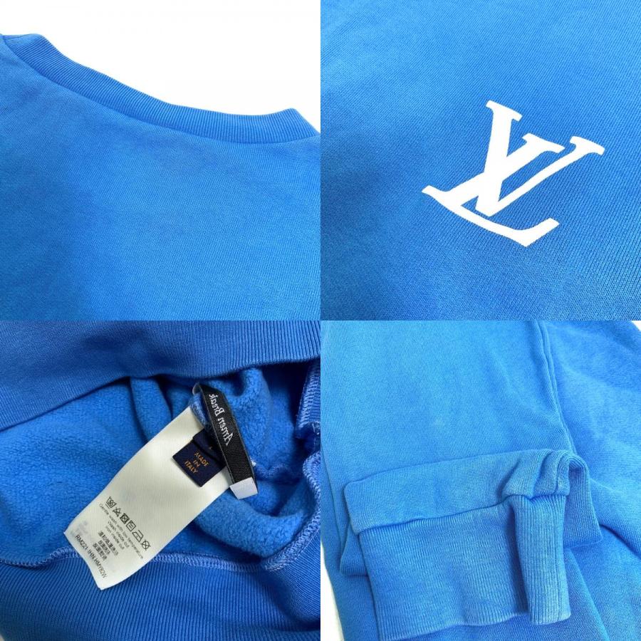 LOUIS VUITTON ルイヴィトン 22SS アーメンブレーカーズクルーネック スウェット アパレル トップス 長袖 トレーナー ブルー【中古】 | LOUIS VUITTON | 09