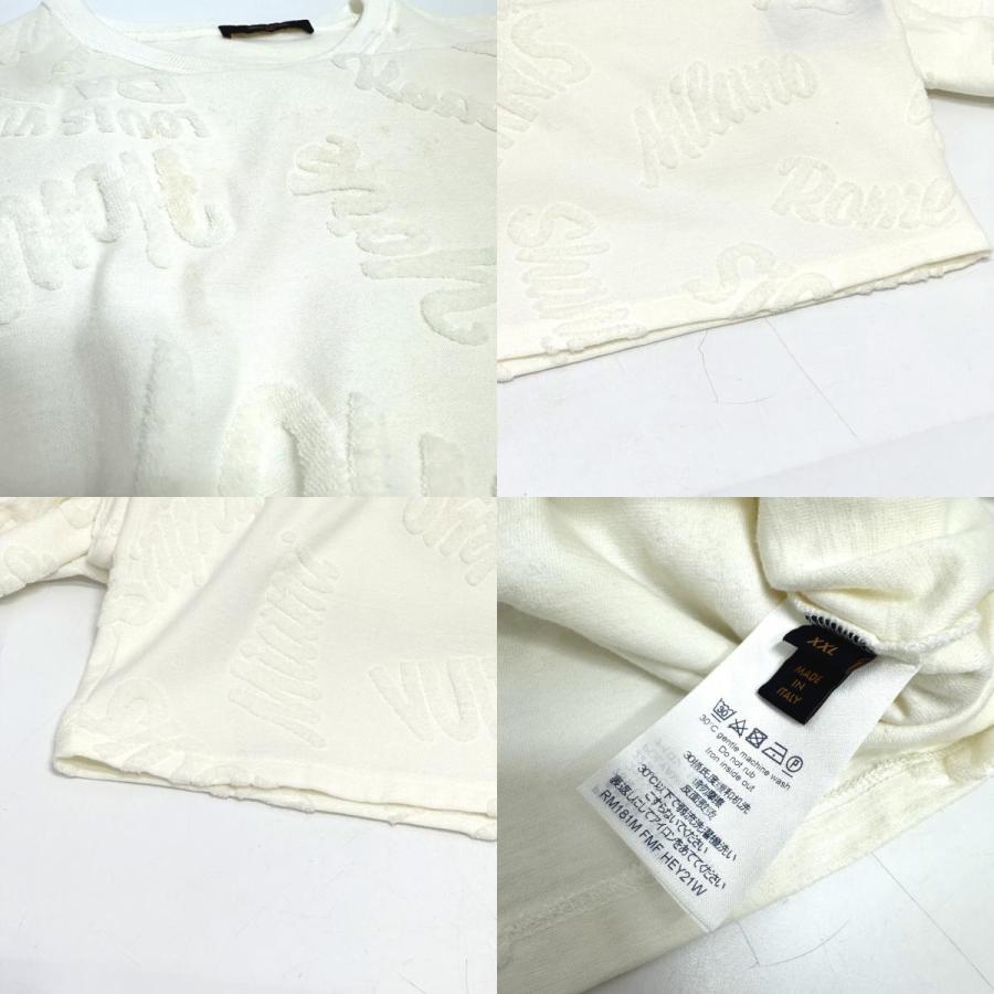 LOUIS VUITTON ルイヴィトン アパレル トップス ロゴ タオリング シティー ラグラン  半袖Ｔシャツ コットン ホワイト メンズ【中古】 | LOUIS VUITTON | 08