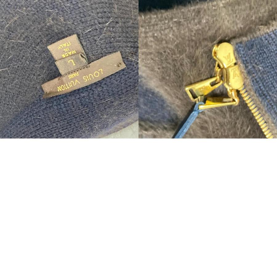 LOUIS VUITTON ルイヴィトン ニット ファー ジップアップ ケープ アウター アパレル ポンチョ ブラウン レディース【中古】 | LOUIS VUITTON | 09