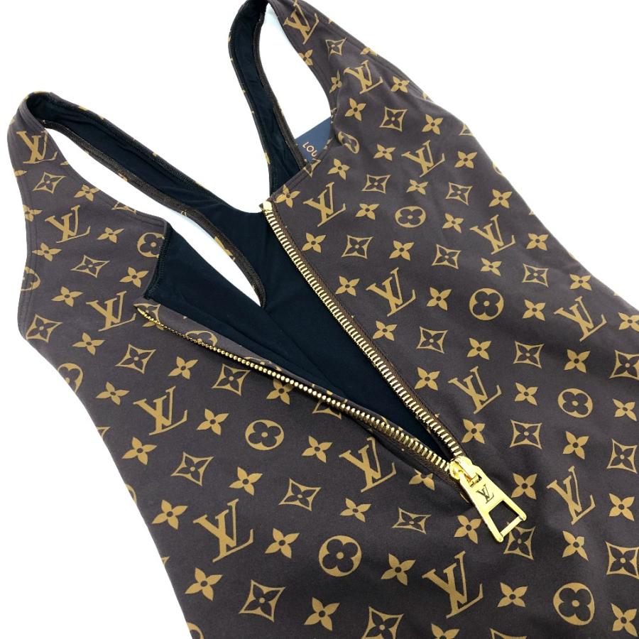 未使用 LOUIS VUITTON ルイヴィトン 1AC6AN ジップアップモノグラムワンピーススイムスーツ スイムウェア  水着 【中古】 | LOUIS VUITTON | 03
