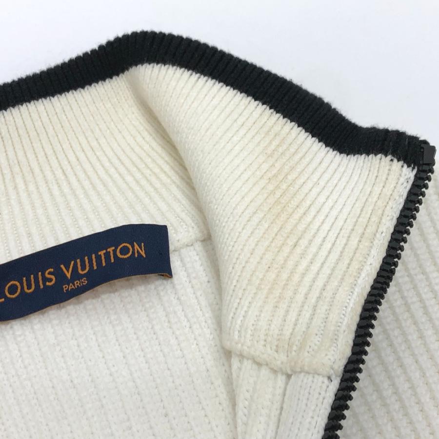 LOUIS VUITTON ルイヴィトン RM212M LV ツートンハイネック  ウィズ ハーフジップ ニット 長袖 21AW  セーター ホワイト メンズ【中古】 | LOUIS VUITTON | 04
