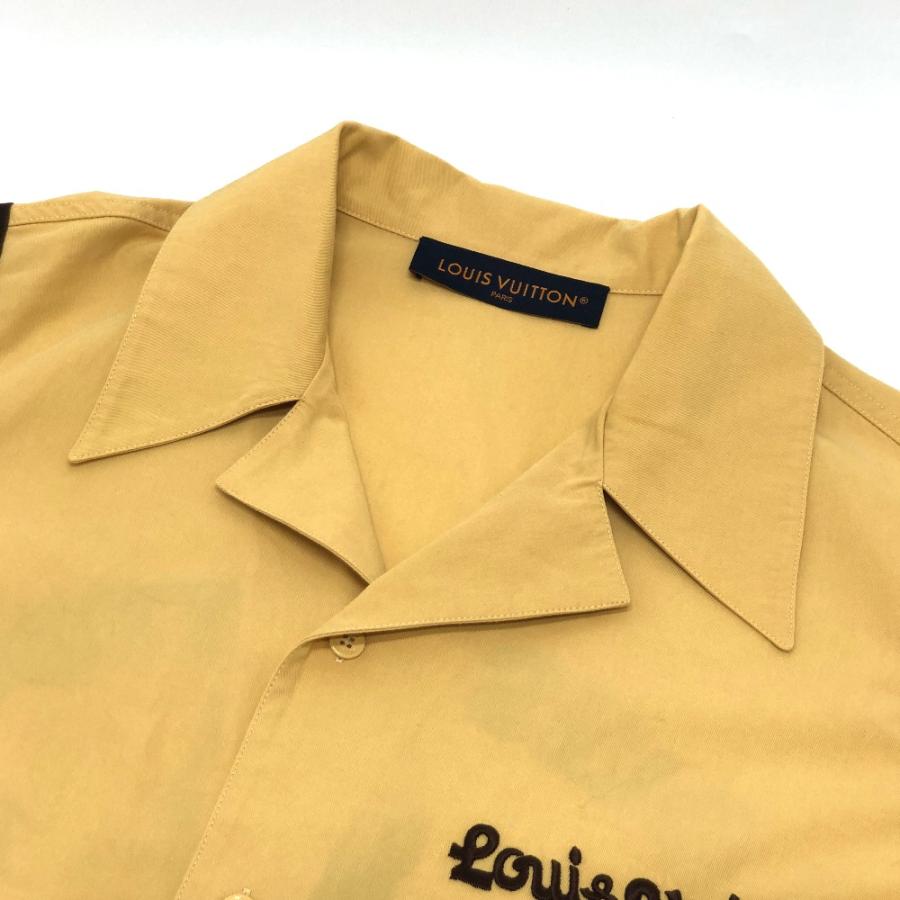 LOUIS VUITTON ルイヴィトン 1AFQ16 エンブロイダードショートスリーブコットンボウリングシャツ 半袖シャツ ベージュ メンズ【中古】 | LOUIS VUITTON | 03