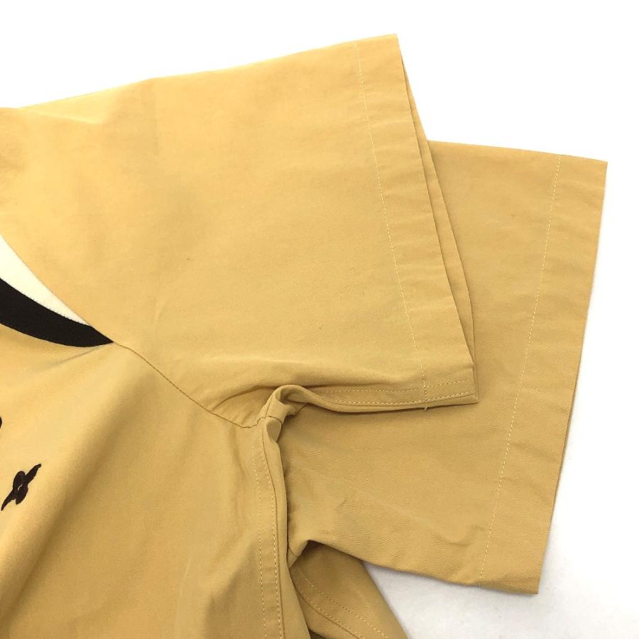 LOUIS VUITTON ルイヴィトン 1AFQ16 エンブロイダードショートスリーブコットンボウリングシャツ 半袖シャツ ベージュ メンズ【中古】 | LOUIS VUITTON | 05