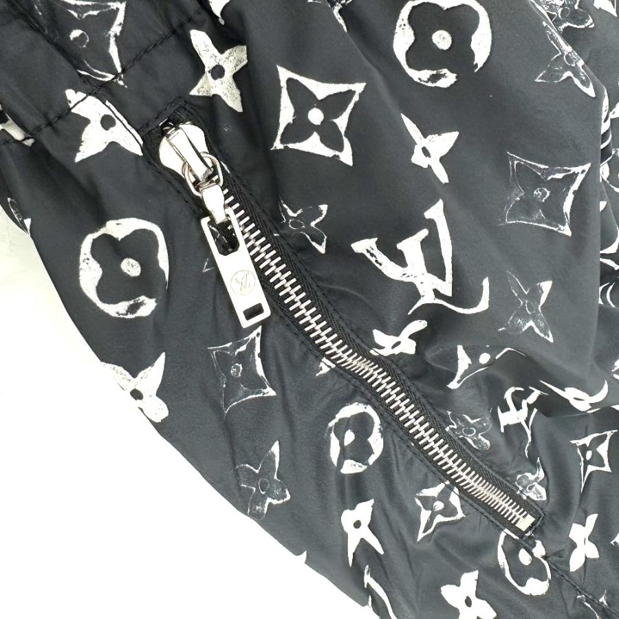 LOUIS VUITTON ルイヴィトン 1A5TSI ステンシルエフェクトモノグラム アパレル ボトムス ジョギング パンツ ブラック レディース【中古】 | LOUIS VUITTON | 07