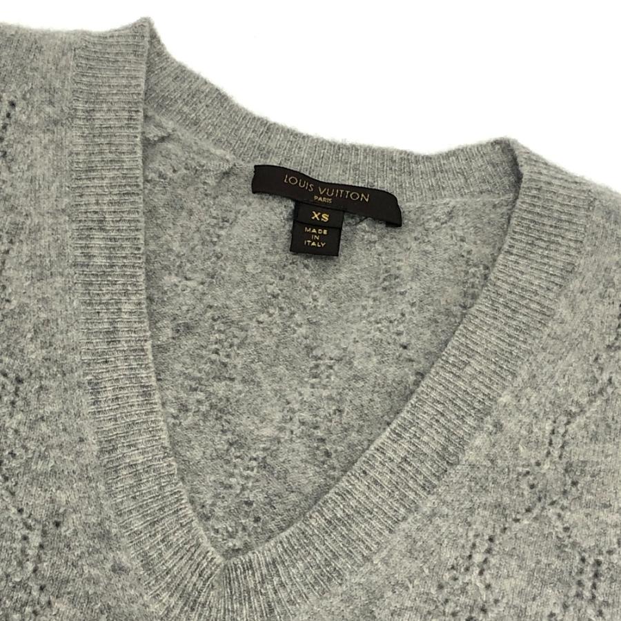 LOUIS VUITTON ルイヴィトン アパレル 長袖 Vネック フレア ニットワンピ ニット ワンピース グレー レディース【中古】 | LOUIS VUITTON | 02