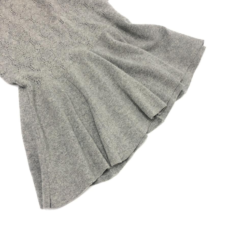 LOUIS VUITTON ルイヴィトン アパレル 長袖 Vネック フレア ニットワンピ ニット ワンピース グレー レディース【中古】 | LOUIS VUITTON | 06