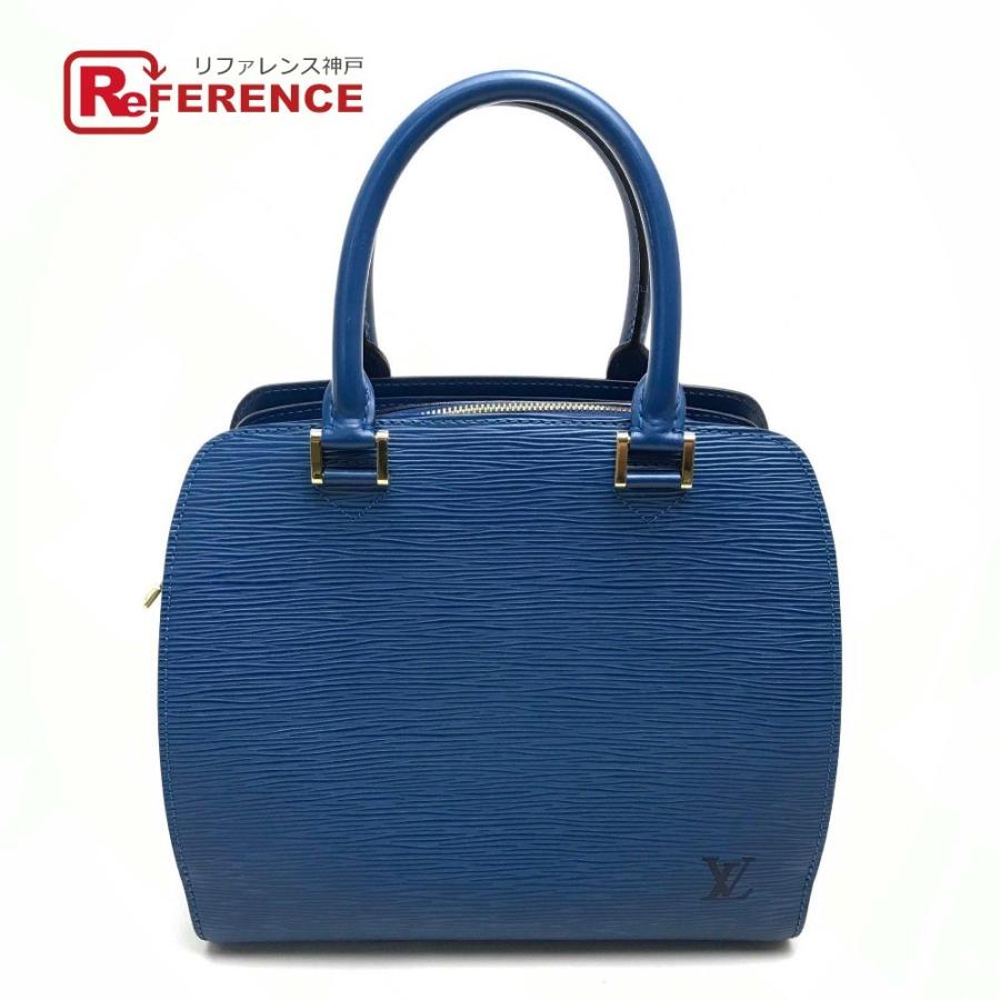LOUIS VUITTON】ポンヌフ エピ トレドブルー レザーハンドバッグ