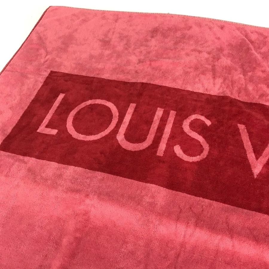 日時指定LOUIS VUITTON ルイヴィトン ピンク コットン タオル 大判