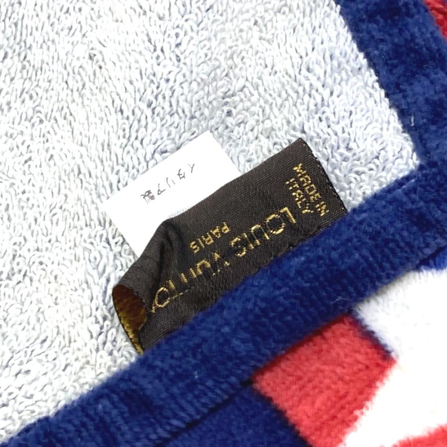 美品 Berluti ベルルッティ コットン ビーチタオル ブルー イタリア製