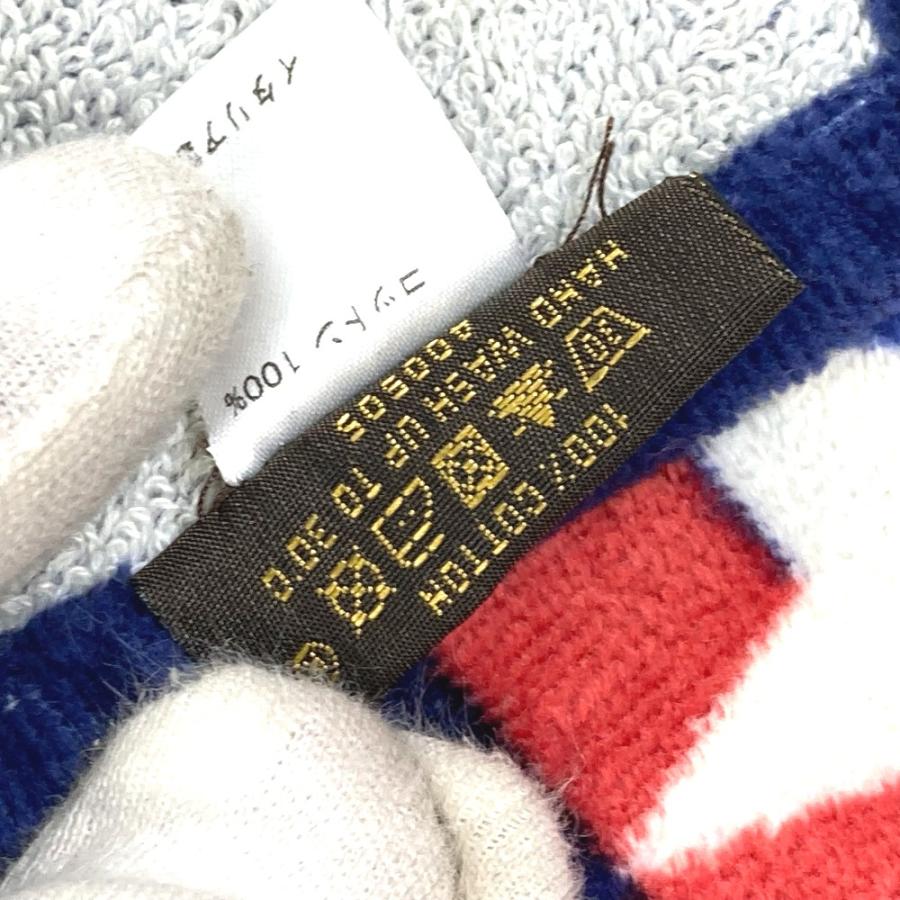 美品 Berluti ベルルッティ コットン ビーチタオル ブルー イタリア製 美品 Berluti ベルルッティ コットン ビーチタオル ブルー イタリア製