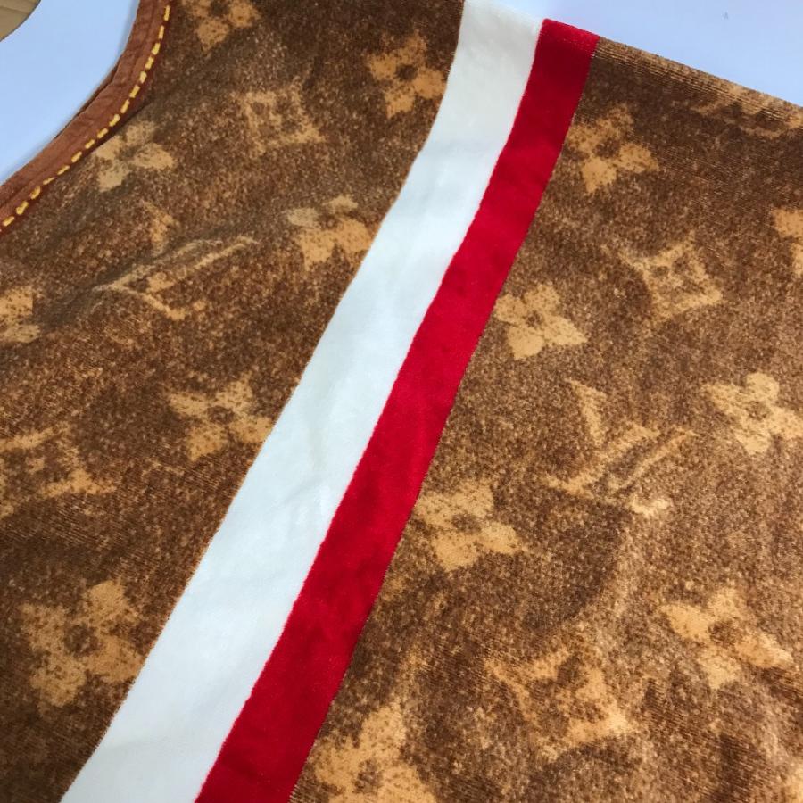 LOUIS VUITTON ルイヴィトン ビーチタオル バスタオル インテリア ひざかけ ブランケット モノグラム ストライプ タオル