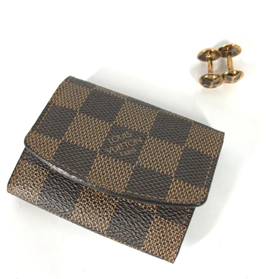 激安人気ブランド LOUIS VUITTON ルイヴィトン M30974 ブトンドゥマンシェット ダミエケース付き アクセサリー カフス ゴールド メンズ