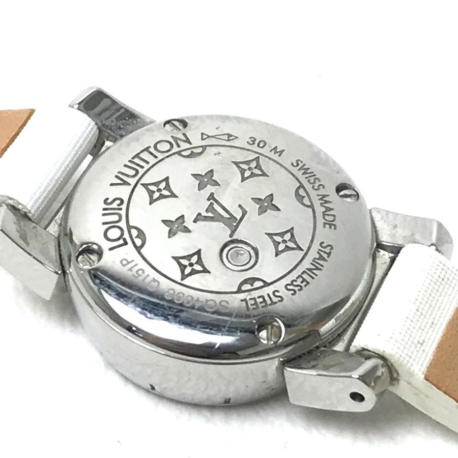 ルイヴィトン LOUIS VUITTON タンブール ビジュ Q151P ラグダイヤ クォーツ 腕時計 SS ピンク系 腕時計 専門店品質