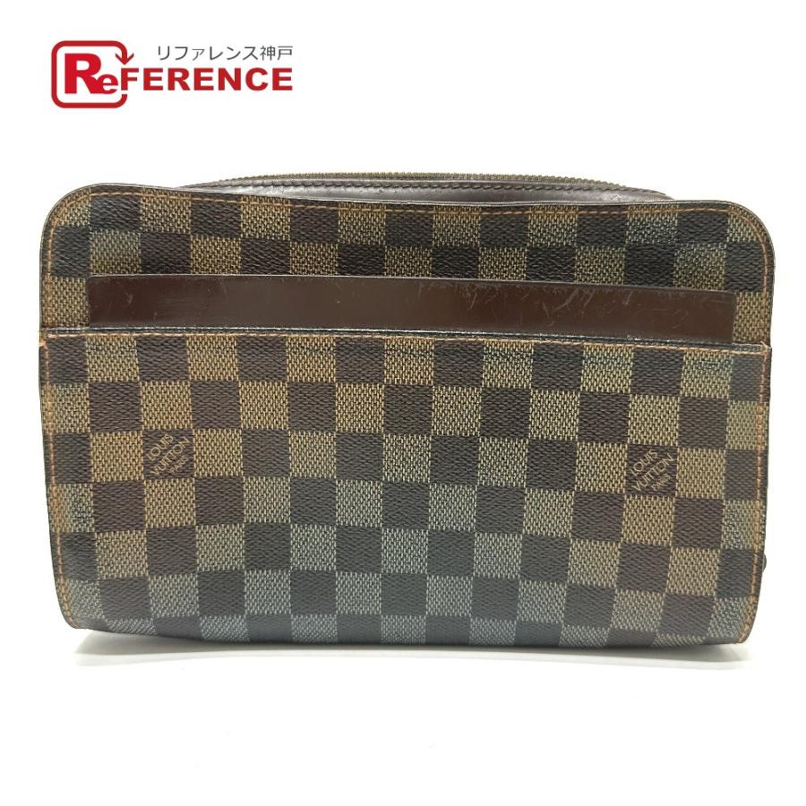 ルイヴィトン LOUIS VUITTON サンルイ N51993 ダミエ ストラップ付 セカンドバッグ カバン ポーチ クラッチバッグ ダミエキャンバス エベヌ ブラウン LOUIS VUITTON（ルイ・ヴィトン） N51993 サンルイ ポーチ カバン