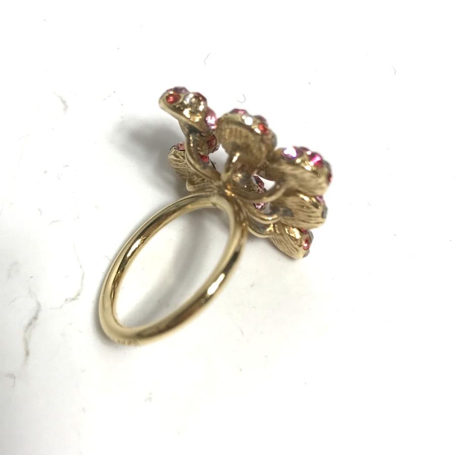 美品 LOUIS VUITTON ルイヴィトン ラインストーン アクセサリー リング 