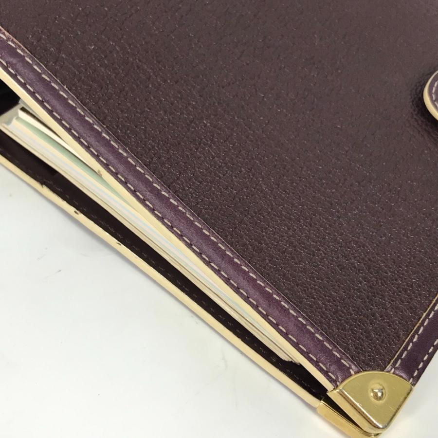 LOUIS VUITTON ルイヴィトン R20885 アジェンダMM ダイアリー ステーショナリー スハリ 手帳カバー プリュンヌ パープル 【中古】 | LOUIS VUITTON | 03