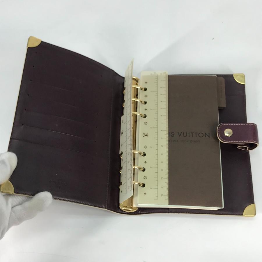 LOUIS VUITTON ルイヴィトン R20885 アジェンダMM ダイアリー ステーショナリー スハリ 手帳カバー プリュンヌ パープル 【中古】 | LOUIS VUITTON | 06