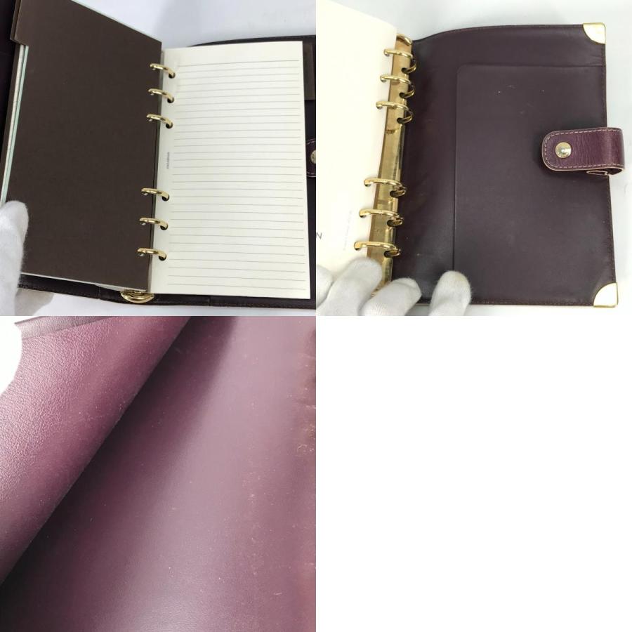 LOUIS VUITTON ルイヴィトン R20885 アジェンダMM ダイアリー ステーショナリー スハリ 手帳カバー プリュンヌ パープル 【中古】 | LOUIS VUITTON | 09