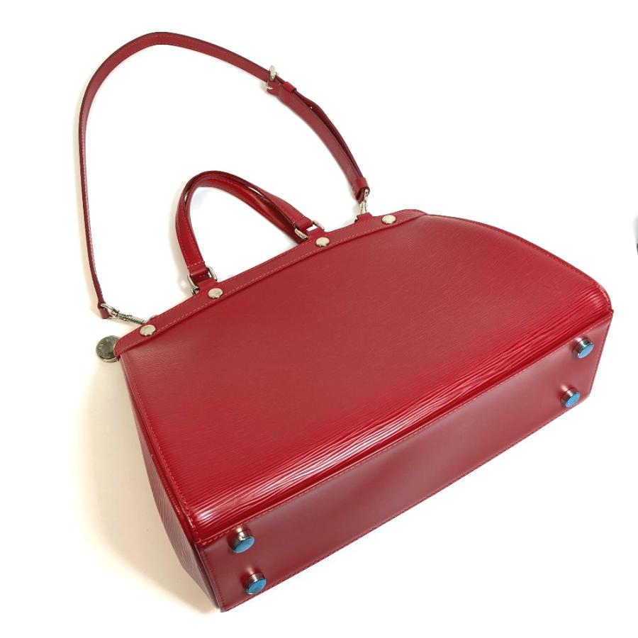 Louis Vuitton エピレザー ハンドバッグ レッドトライアングル