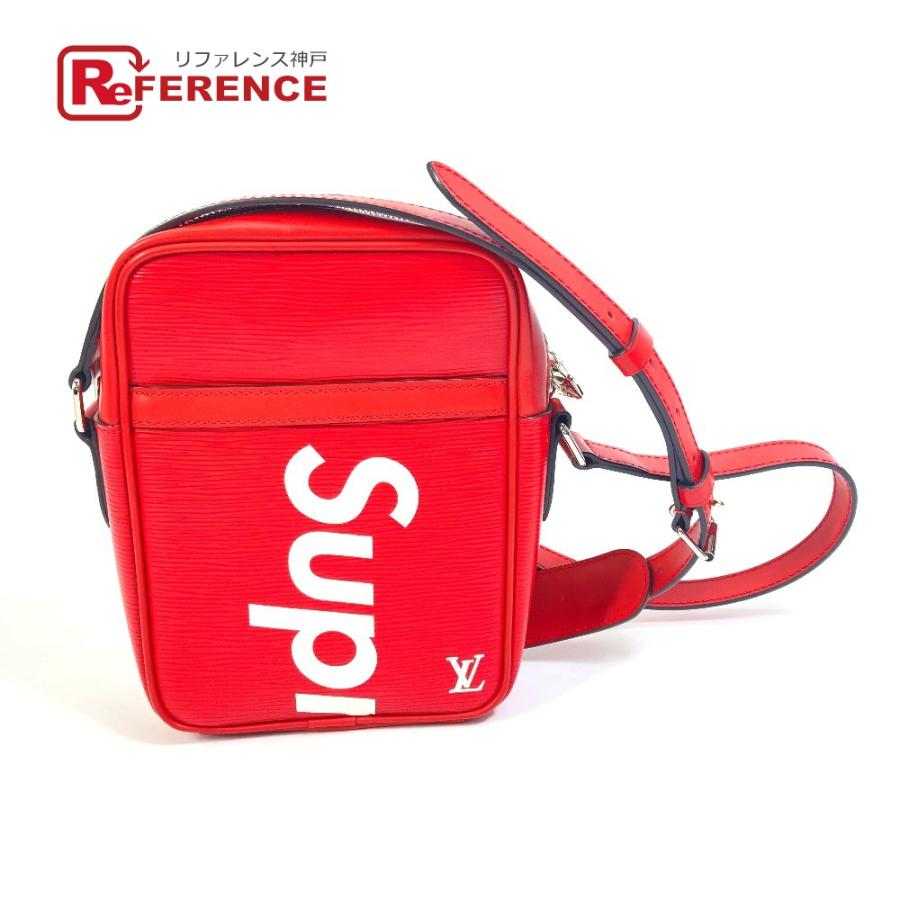 ルイ•ヴィトンヴィクトールボルドー赤バック肩掛け可メッセンジャーバッグ