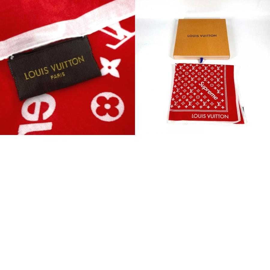 ヴィトン シュプリーム バンダナ コラボ 赤色 新品 Louis Vuitton x
