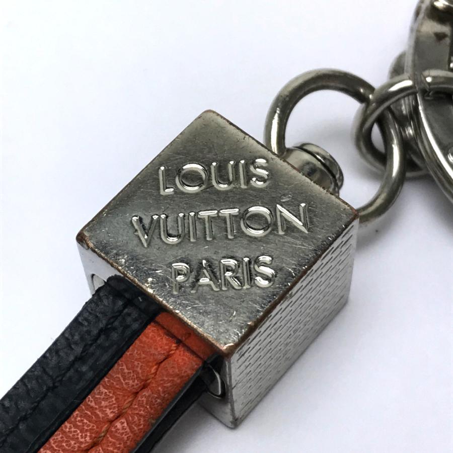 LOUIS VUITTON ルイ ヴィトン M62708 バッグチャーム キーリング キューブ ドラゴンヌ ダミエ キーホルダー