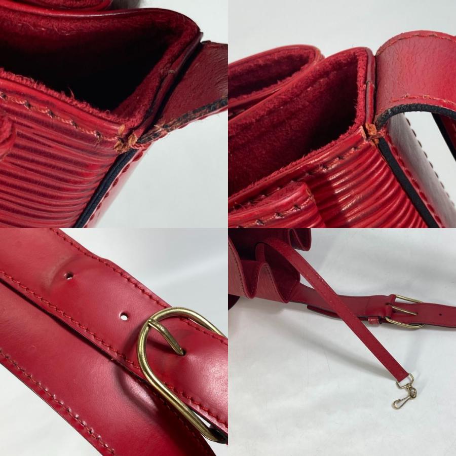 ルイヴィトン LOUIS VUITTON サックデポール M80193  エピ 肩掛け ショルダーバッグ エピレザー カスティリアンレッド レッド LOUIS VUITTON（ルイ・ヴィトン） M80193 エピ サックデポール 肩掛け