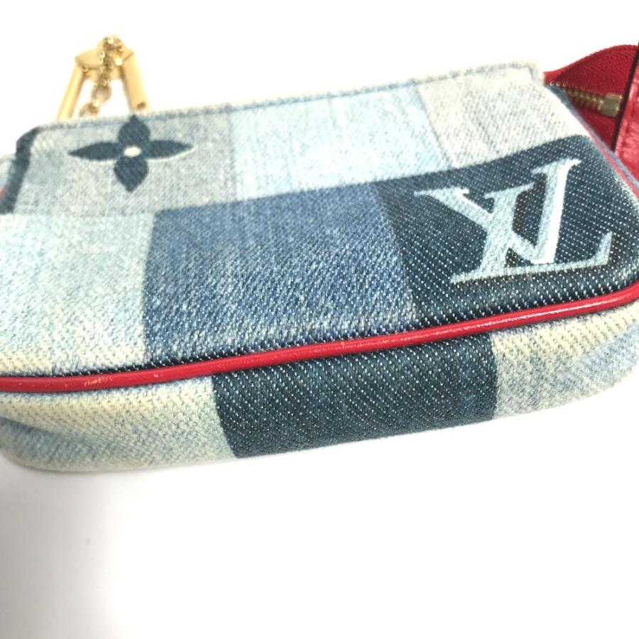 LOUIS VUITTON ルイヴィトン M68760 マイクロポシェット アクセソワール 財布 小銭入れ モノグラムデニム コインケース ブルー【中古】｜reference｜07