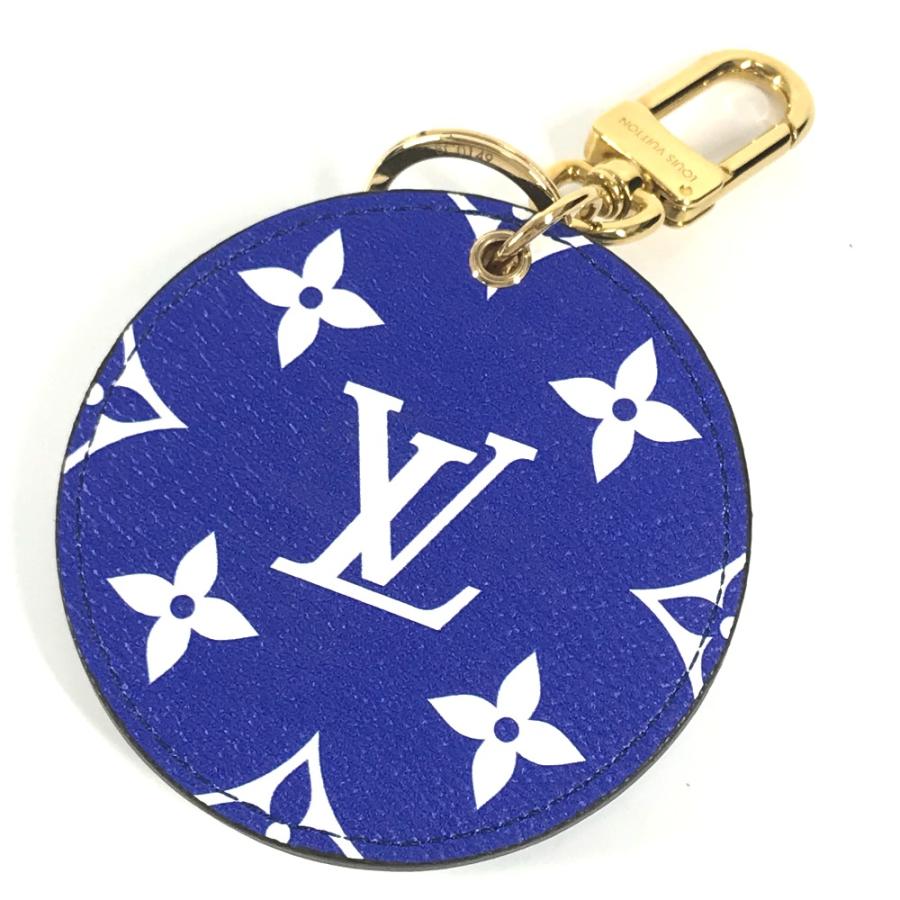 美品 LOUIS VUITTON ルイヴィトン M68510 ポルトクレ・イリュストレ 日本 沖縄限定 バッグチャーム モノグラム キーホルダー ブルー ユニセックス【中古】 | LOUIS VUITTON | 01