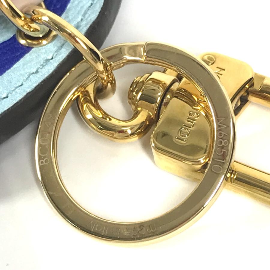 美品 LOUIS VUITTON ルイヴィトン M68510 ポルトクレ・イリュストレ 日本 沖縄限定 バッグチャーム モノグラム キーホルダー ブルー ユニセックス【中古】 | LOUIS VUITTON | 02