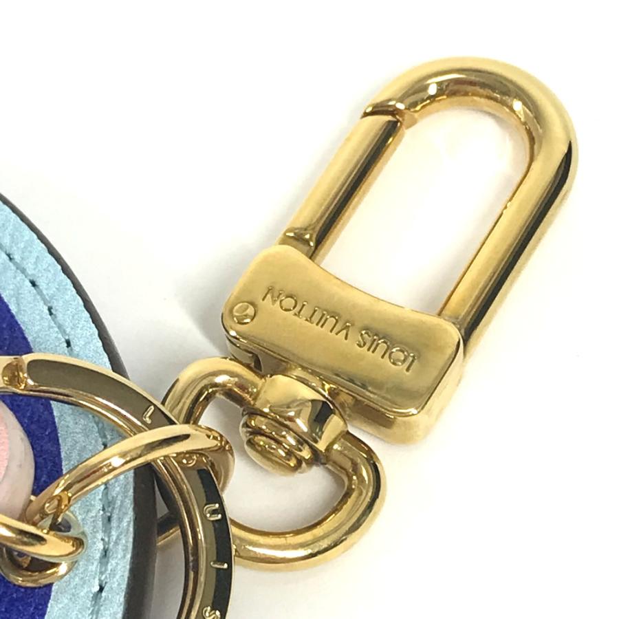 美品 LOUIS VUITTON ルイヴィトン M68510 ポルトクレ・イリュストレ 日本 沖縄限定 バッグチャーム モノグラム キーホルダー ブルー ユニセックス【中古】 | LOUIS VUITTON | 03