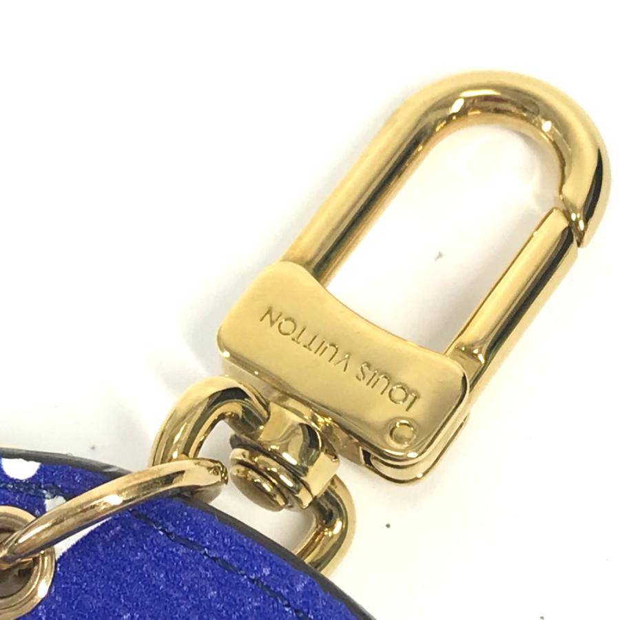 美品 LOUIS VUITTON ルイヴィトン M68510 ポルトクレ・イリュストレ 日本 沖縄限定 バッグチャーム モノグラム キーホルダー ブルー ユニセックス【中古】 | LOUIS VUITTON | 04