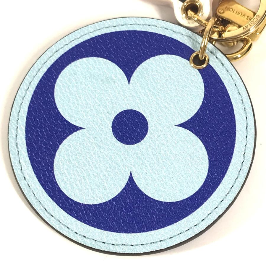 美品 LOUIS VUITTON ルイヴィトン M68510 ポルトクレ・イリュストレ 日本 沖縄限定 バッグチャーム モノグラム キーホルダー ブルー ユニセックス【中古】 | LOUIS VUITTON | 08