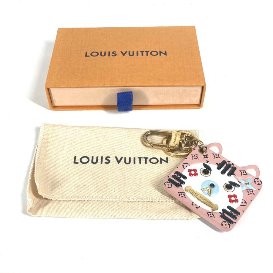 ルイヴィトン☆バッグチャーム☆キーホルダー LOUIS VUITTON ルイヴィトン M68452 ポルトクレ・ファン フェイス