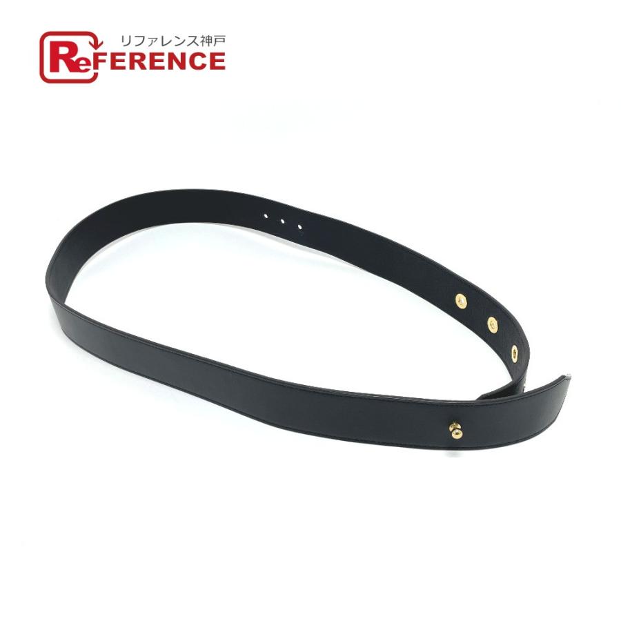 LOUIS VUITTON ルイヴィトン MP146 ノット アイレット サンチュール ベルト グレイン ノワール :154596-19136 ...