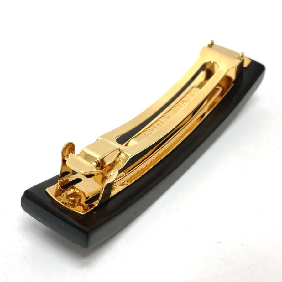 美品 Louis Vuitton ルイヴィトン M シルヴァニア ヘアアクセサリー モノグラム バレッタ ウッド ダークブラウン 中古 355 3 リファレンス コレクション 通販 Yahoo ショッピング