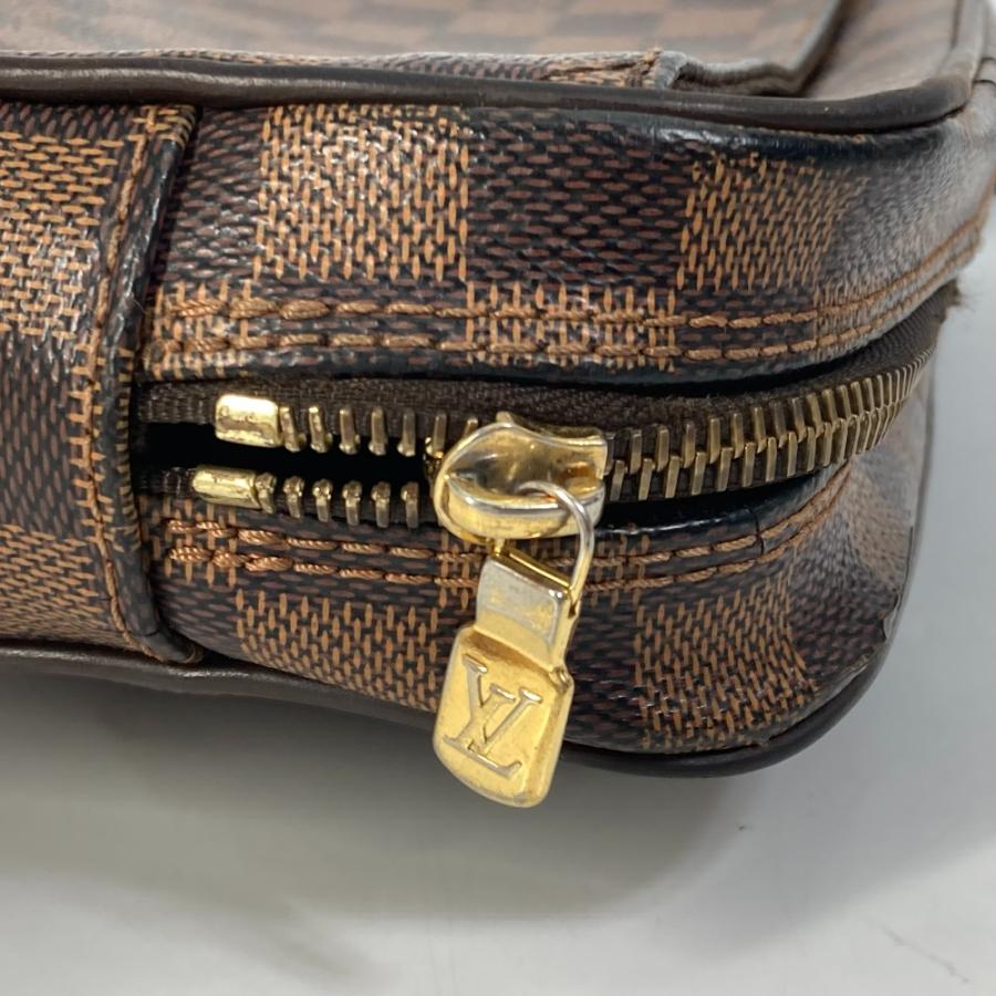 LOUIS VUITTON ルイヴィトン N41219 ダミエ ポシェット サンポール  ポーチ ストラップ付 セカンドバッグ ブラウン メンズ【中古】 | LOUIS VUITTON | 07