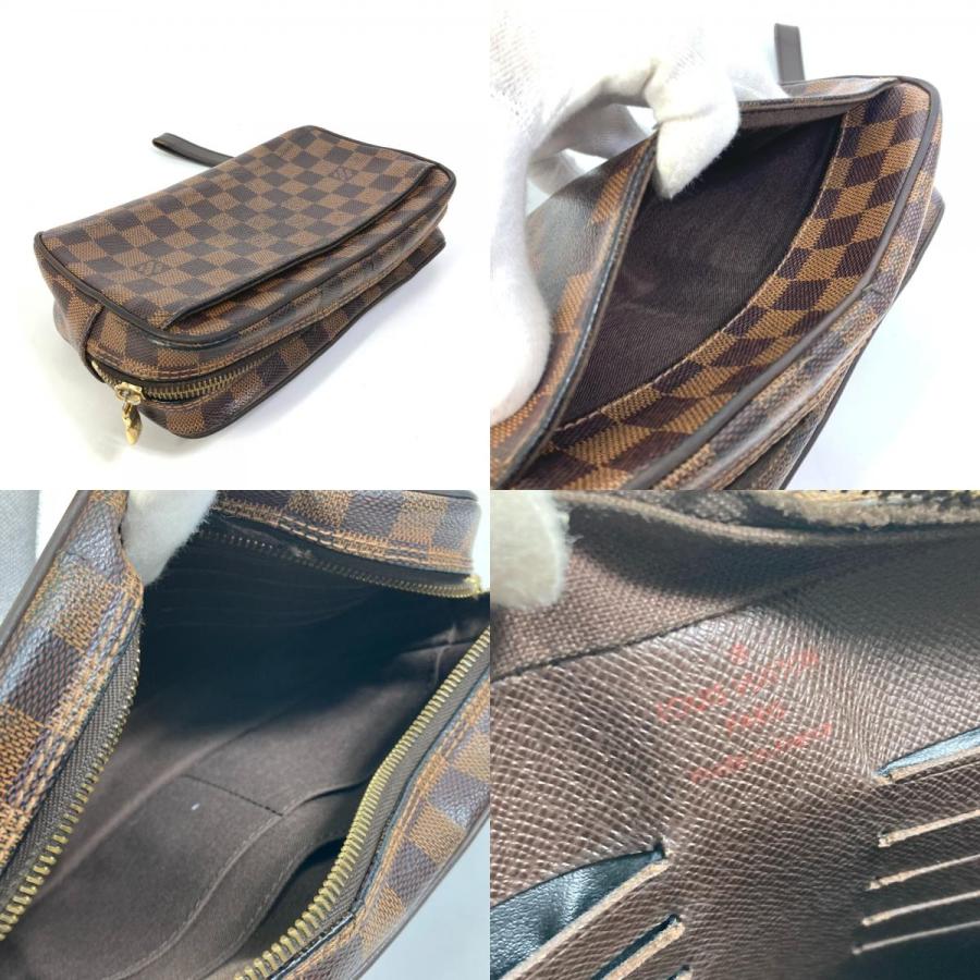 LOUIS VUITTON ルイヴィトン N41219 ダミエ ポシェット サンポール  ポーチ ストラップ付 セカンドバッグ ブラウン メンズ【中古】 | LOUIS VUITTON | 08