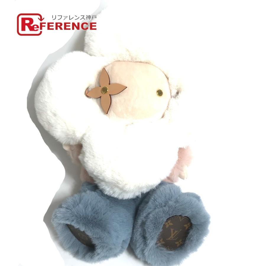 LOUIS VUITTON - ルイヴィトン LOUIS VUITTON ドゥドゥ ヴィヴィエンヌ GI0445 人形 インテリア ぬいぐるみ レザー ホワイト 未使用 LOUIS VUITTON 未使用 ルイヴィトン GI0445 ドゥドゥ