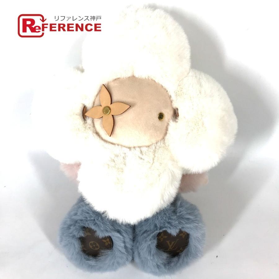 LOUIS VUITTON - ルイヴィトン LOUIS VUITTON ドゥドゥ ヴィヴィエンヌ GI0445 人形 インテリア ぬいぐるみ レザー ホワイト 未使用 LOUIS VUITTON ルイヴィトン ぬいぐるみ ドゥドゥ