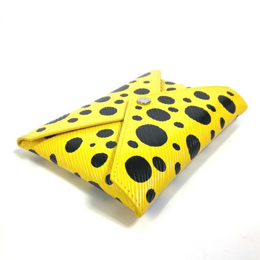 LOUIS VUITTON ルイヴィトン M81959 イエローレザードットのみ 草間彌生　LV × YK ポシェット・キリガミ キリガミ ポーチ【中古】未使用_2