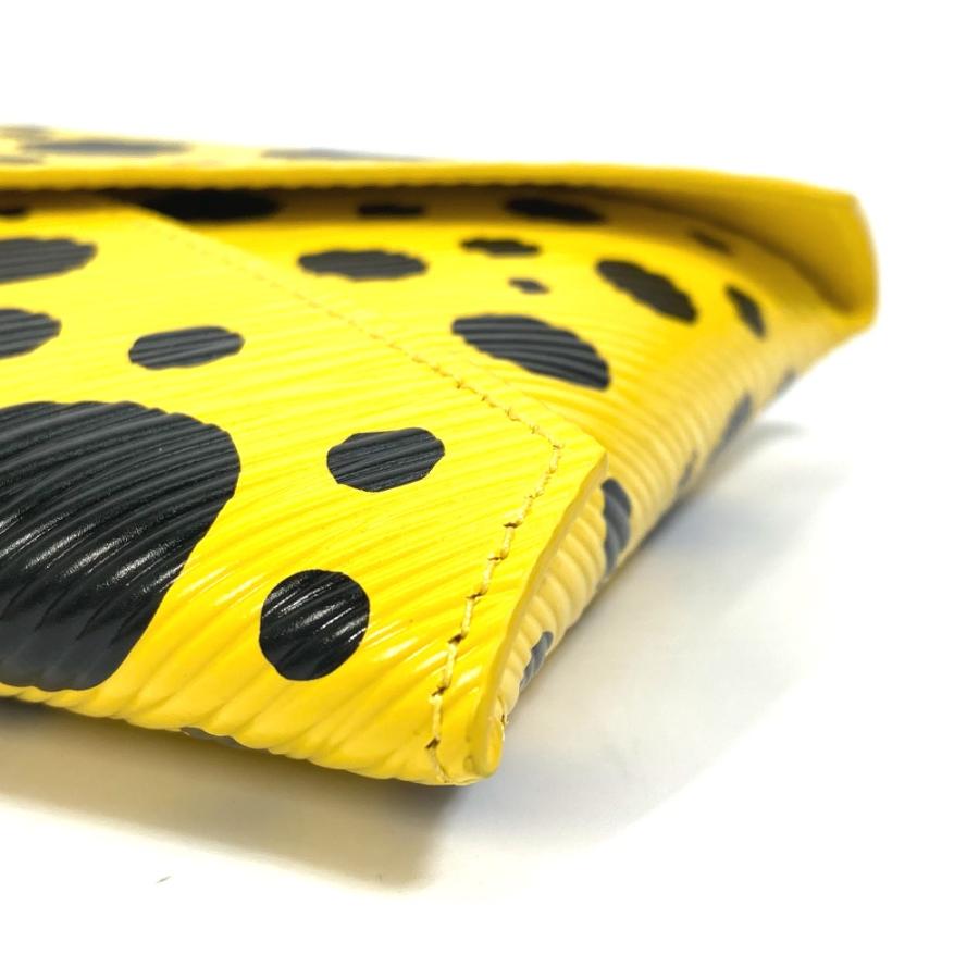 LOUIS VUITTON ルイヴィトン M81959 イエローレザードットのみ 草間彌生　LV × YK ポシェット・キリガミ キリガミ ポーチ【中古】未使用_3