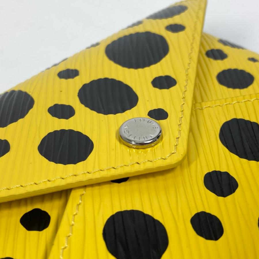 LOUIS VUITTON ルイヴィトン M81959 イエローレザードットのみ 草間彌生　LV × YK ポシェット・キリガミ キリガミ ポーチ【中古】未使用_7