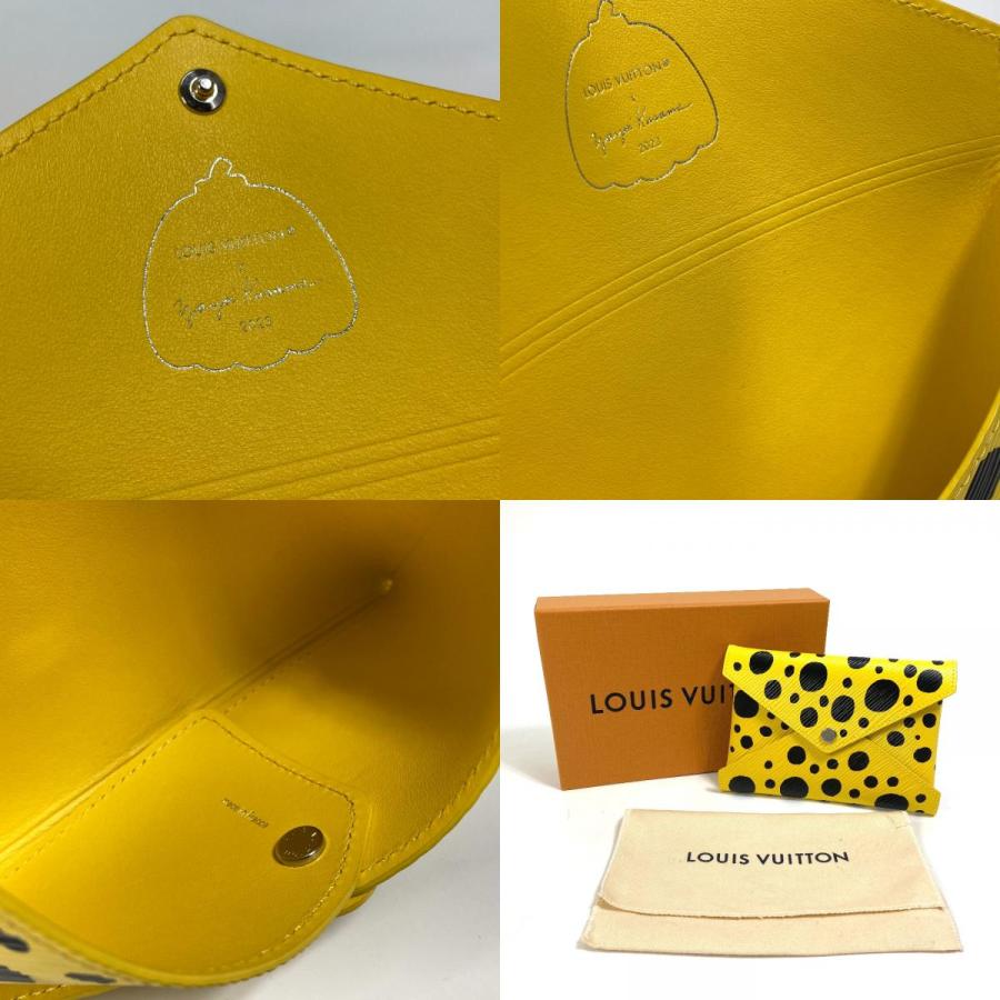 LOUIS VUITTON ルイヴィトン M81959 イエローレザードットのみ 草間彌生　LV × YK ポシェット・キリガミ キリガミ ポーチ【中古】未使用_9