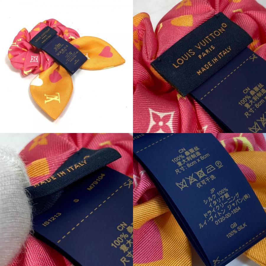 Louis Vuitton ルイヴィトンハート柄リボンシュシュM79104 Louis Vuitton ルイヴィトンハート柄リボンシュシュM79104