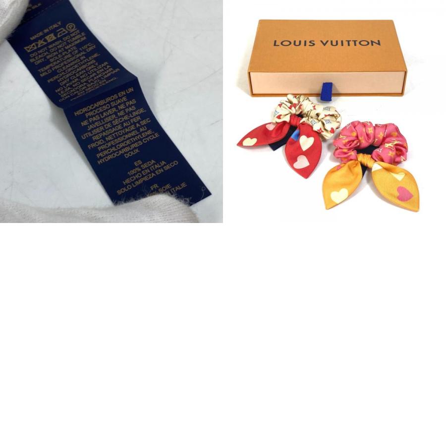 Louis Vuitton ルイヴィトンハート柄リボンシュシュM79104 Louis Vuitton ルイヴィトンハート柄リボンシュシュM79104